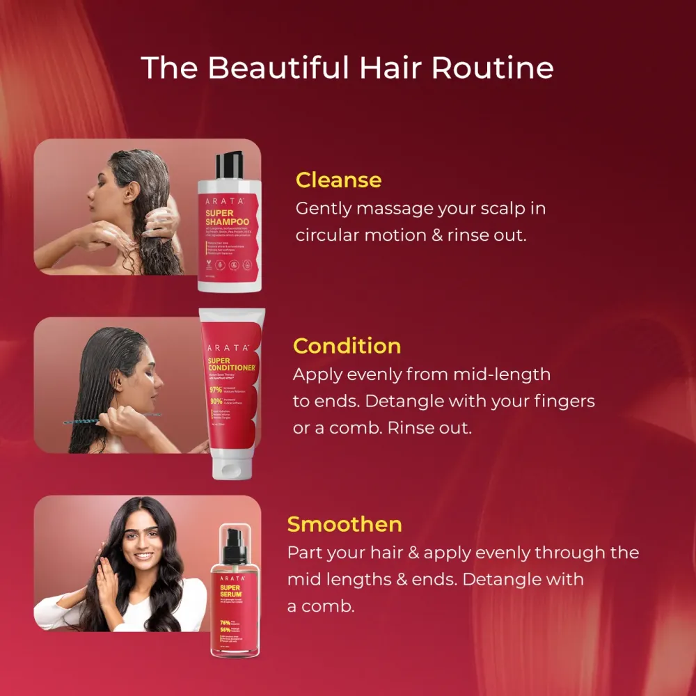 Biotin & Protein Rich  Super Shampooª for Daily Nourishment, Damage & Frizz Control - 300ml - Image 8