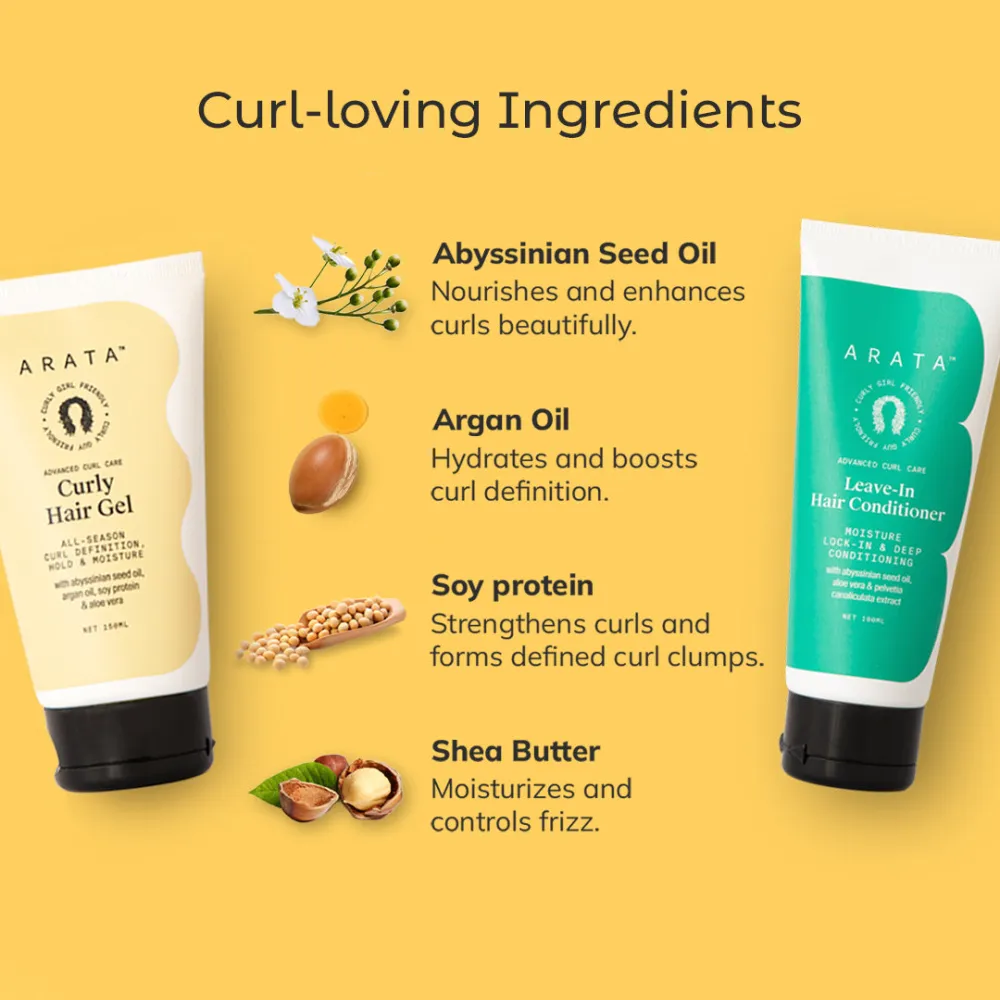 Advanced Curl Care Duo | Curly Hair Gel 150ml + Leave-In Conditioner 100ml - Image 4