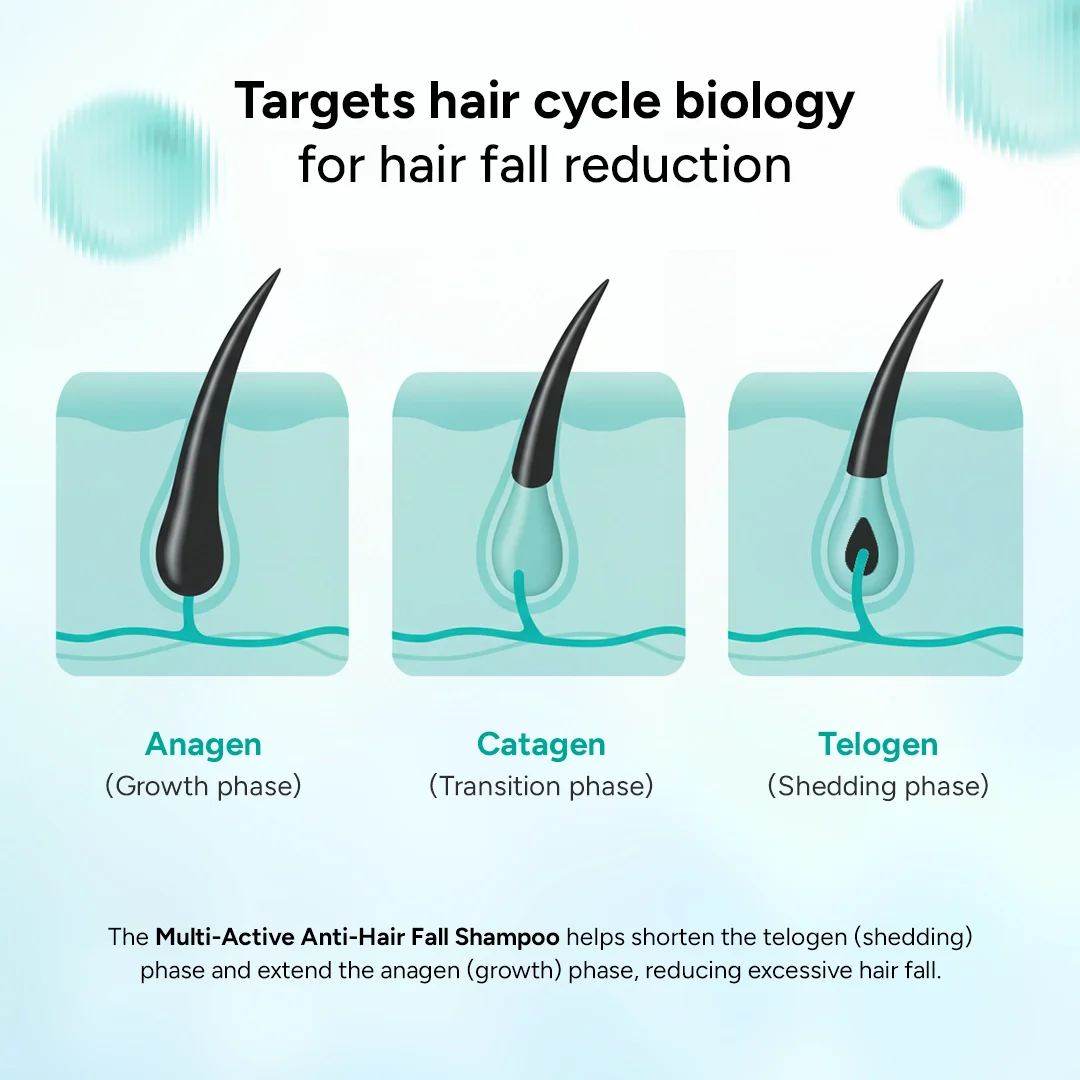 Multi-Active Anti-Hair Fall Shampoo for Hair Thinning & Hair Fall Reduction | Powered by Hairdian AP, Caffeine, Biotin, and Rosemary - Image 5