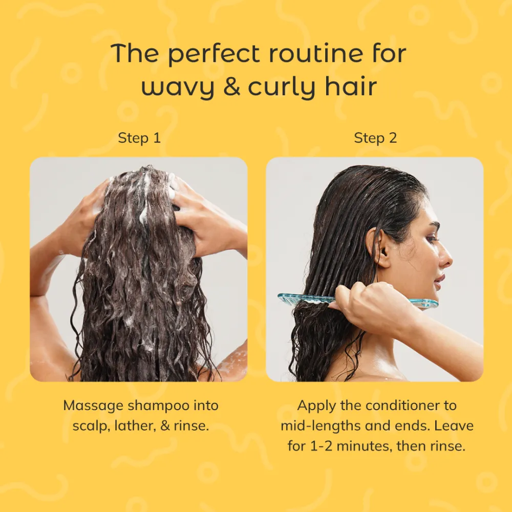 Arata Curl Wash Combo - Gentle Shampoo and Hydrating Conditioner - Image 4