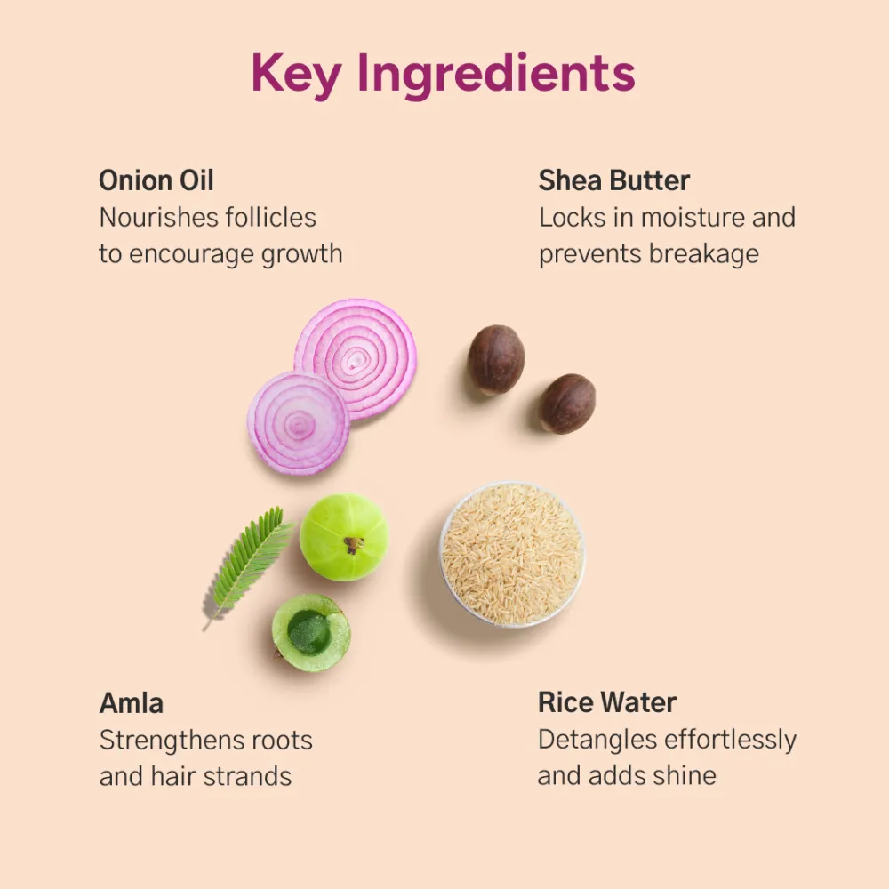 Hair Fall Defense Onion Shampoo for Root Strengthening- 200ml | Free Onion Conditioner- 200ml - Image 4