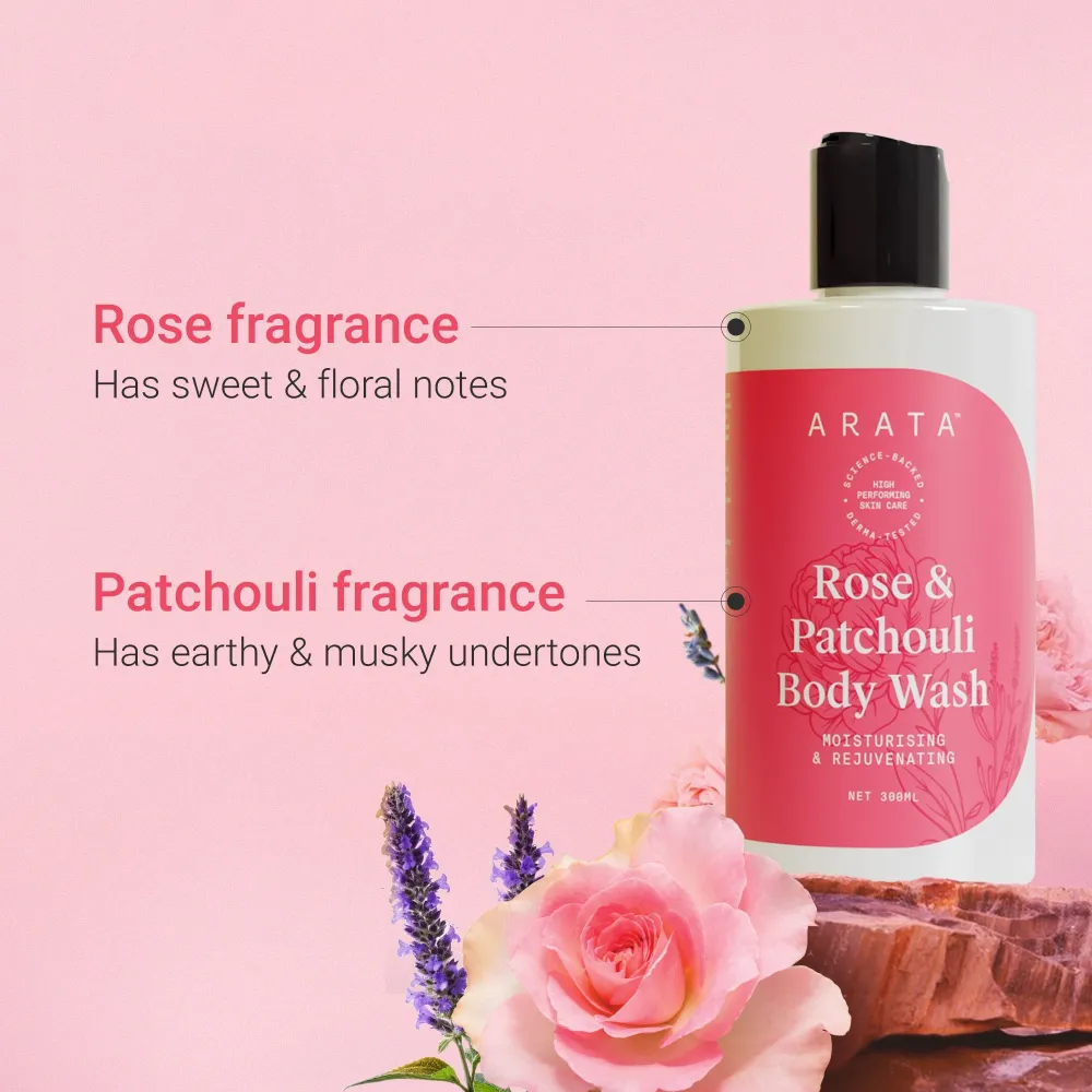 Rose & Patchouli Body Wash 300 ML - Image 4