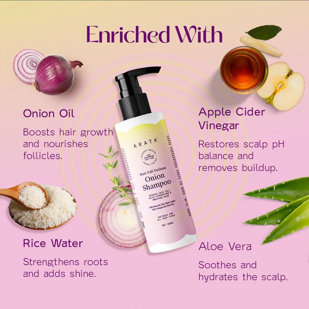 Hair Fall Defense Onion Shampoo - 200ml BYOB - Image 4