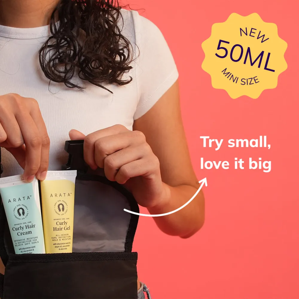Curl Styling Combo (Mini) | Curly Hair Gel + Curly Hair Cream - Image 6