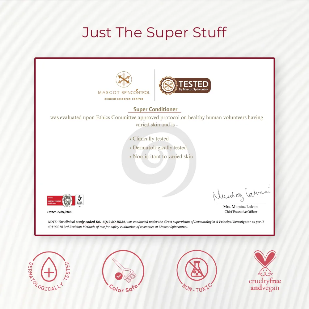 Super Moisture Duo with Biotin & Vegan Keratin for Dry & Damaged Hair - Travel Pack - Super Shampoo (150ml) + Super Conditioner (200ml) - Image 7
