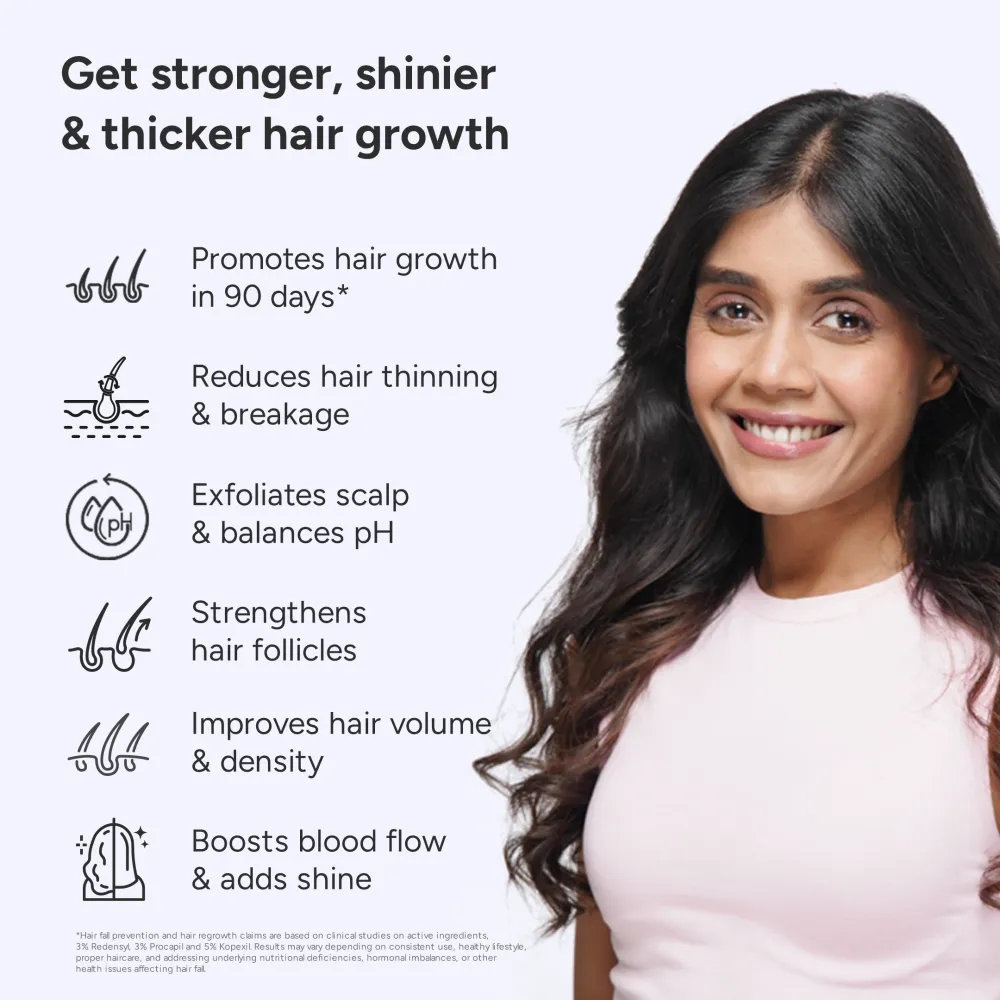 Grow Strong Kit | Super Shampoo (150ml) + Hair Growth Serum (30ml) + Derma Roller - Image 3