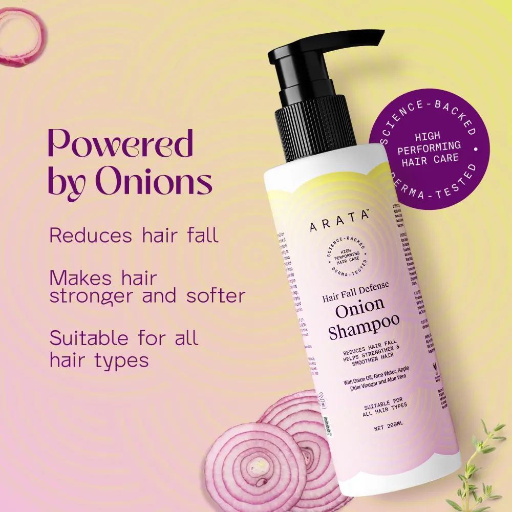 Hair Fall Defense Onion Shampoo - 200ml - Image 3