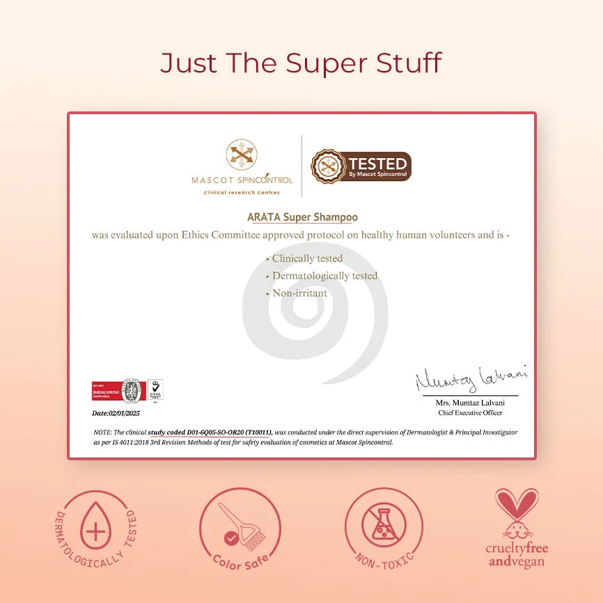 Super Anti-Damage Trio with Biotin, Jojoba & Vegan Keratin for Dry, Frizzy, & Damaged Hair -  Super Shampoo (300ml) + Super Conditioner (200ml) + Super Serum (30ml) - Image 9