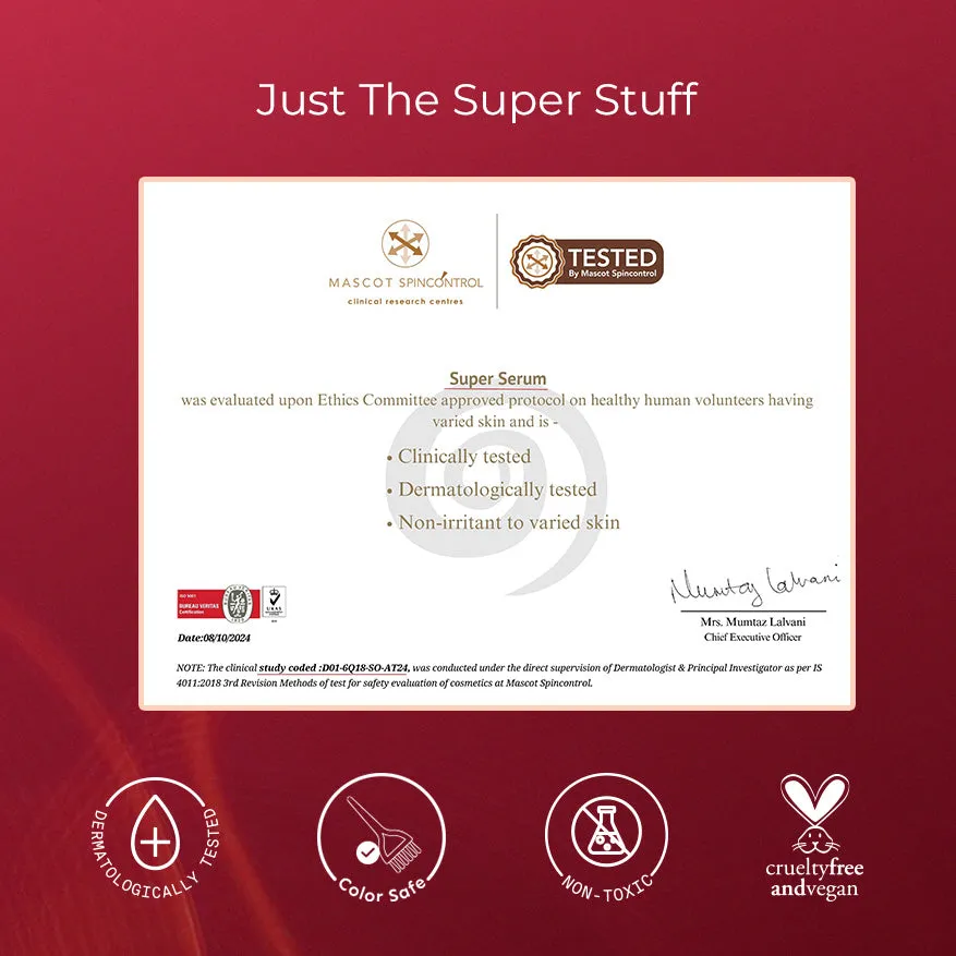 Super Anti-Damage Value Pack with Biotin, Jojoba & Vegan Keratin for Dry, Frizzy, & Damaged Hair - Super Shampoo (150ml) + Super Conditioner (200ml) + Super Serum (30ml) - Image 10