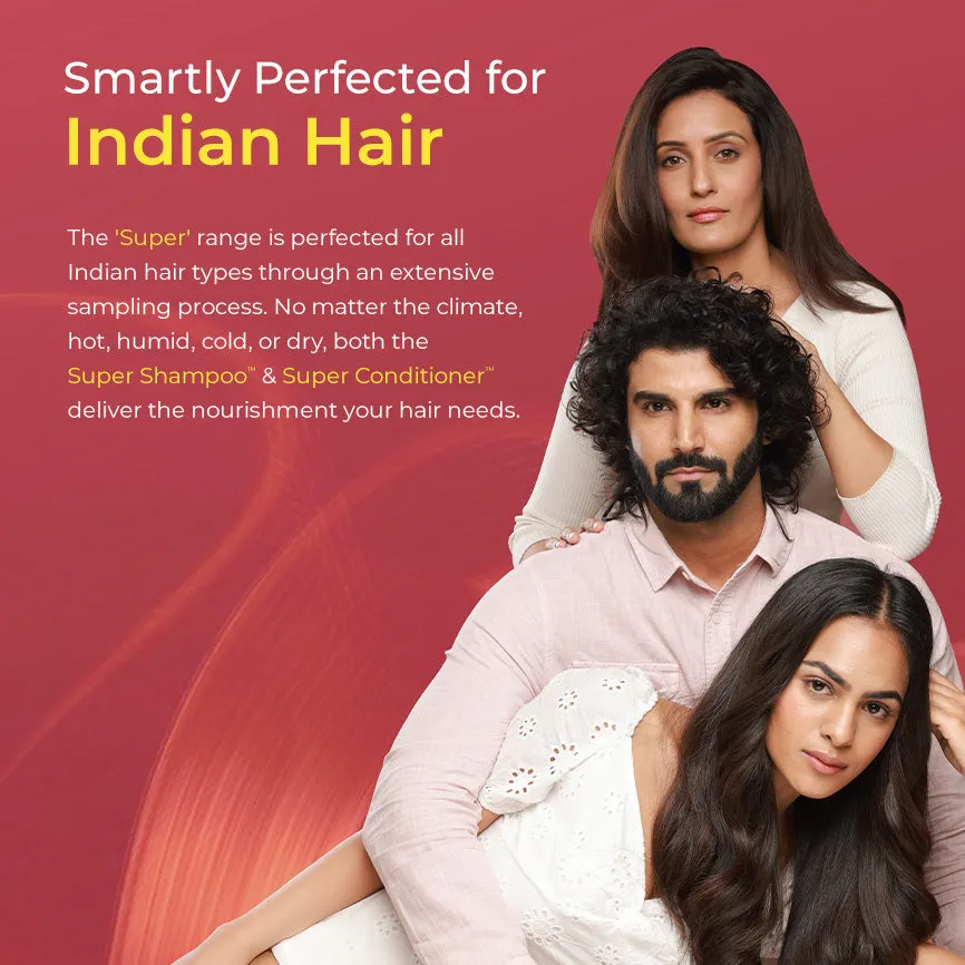 Super Anti-Damage Value Pack with Biotin, Jojoba & Vegan Keratin for Dry, Frizzy, & Damaged Hair - Super Shampoo (150ml) + Super Conditioner (200ml) + Super Serum (30ml) - Image 6