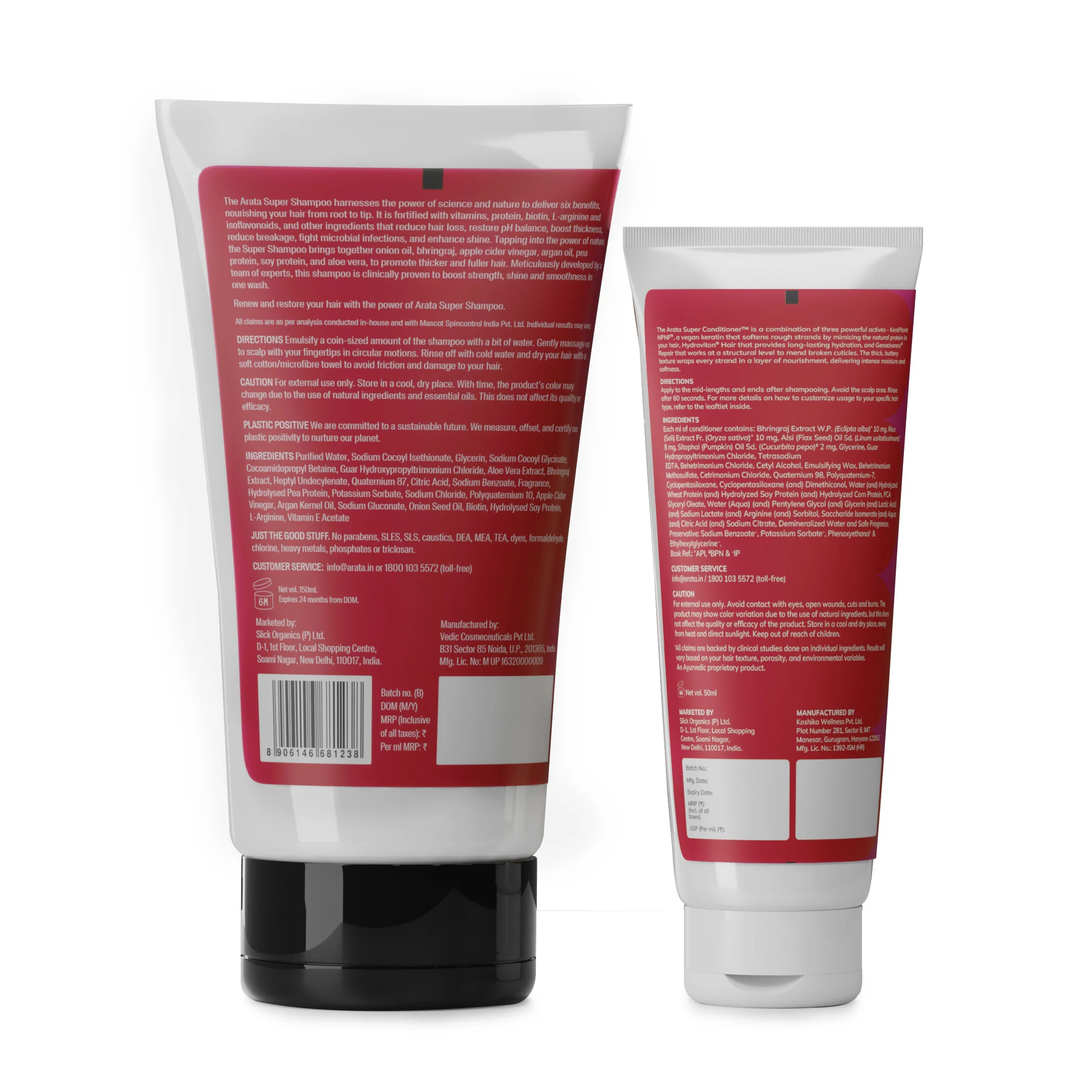 Super Moisture Duo with Biotin & Vegan Keratin for Dry & Damaged Hair Mini - Super Shampoo (150ml) + Super Conditioner (50ml) - Image 4