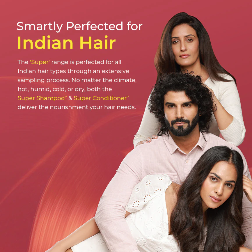 Super Moisture Duo with Biotin & Vegan Keratin for Dry & Damaged Hair Mini - Super Shampoo (150ml) + Super Conditioner (50ml) - Image 7