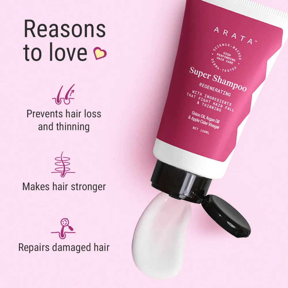 Biotin & Protein Rich Super Shampoo for Damage & Frizz Control - Travel Pack - 150ml AFL - Image 3
