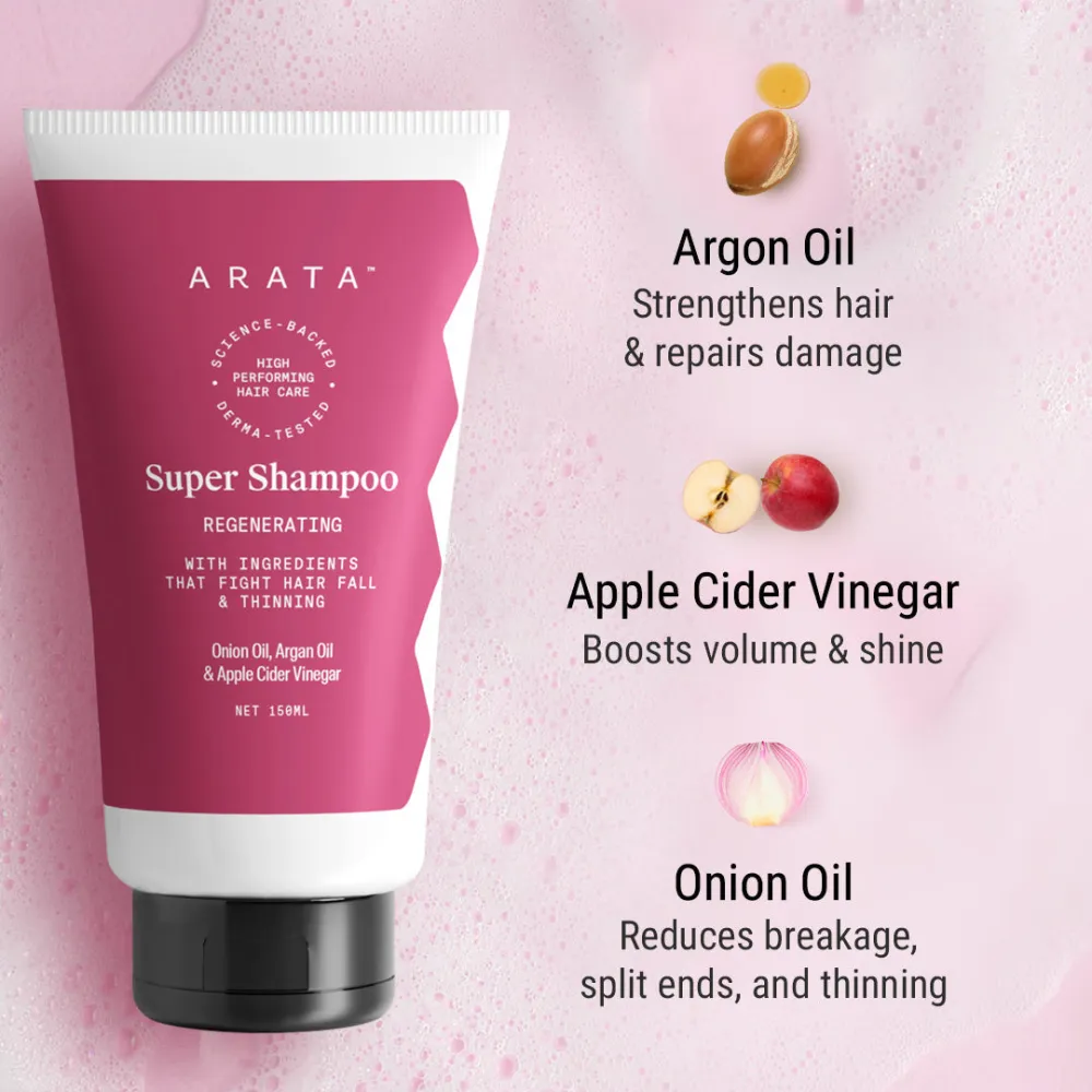 Biotin & Protein Rich Super Shampoo for Damage & Frizz Control - Travel Pack - 150ml AFL - Image 4