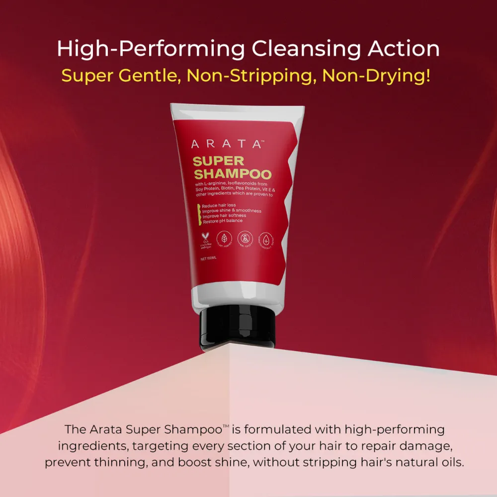 Biotin & Protein Rich Super Shampoo for Damage & Frizz Control - 150ml (Travel Size) - Image 6