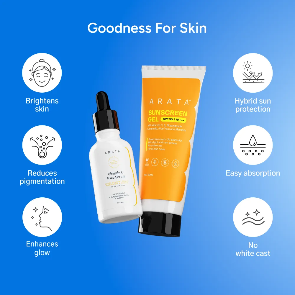 Vitamin C Serum + Sunscreen Combo - Image 3