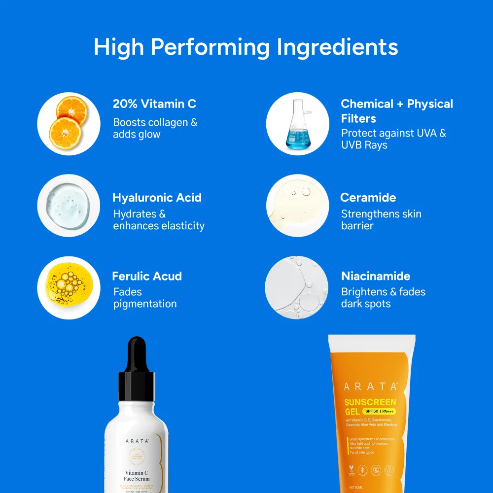 Vitamin C Serum + Sunscreen Combo - Image 4